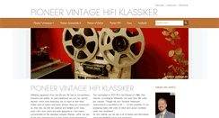 Desktop Screenshot of pioneer-vintage.de